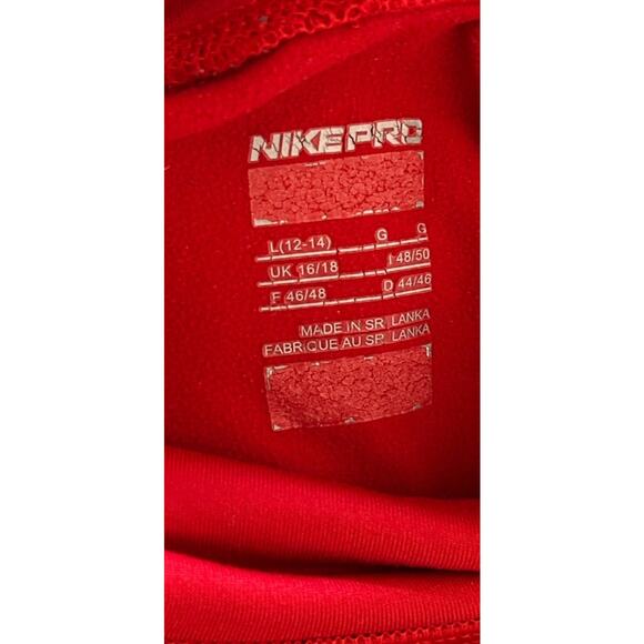 Nike Shirt Men L Fitted Pro Combat Mock Neck Dri Fit Compression Pullover Gym - Picture 3 of 10